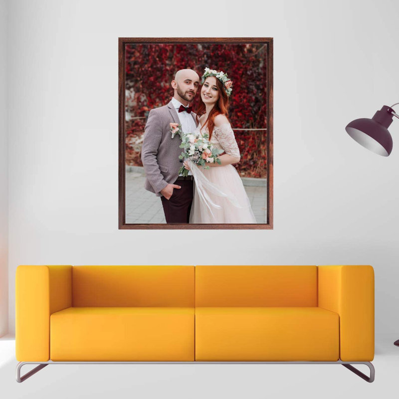 Cadre photo en bois moulé Floater, 10 po x 10 po