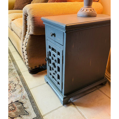 Table de rangement Arshawn gris vieilli