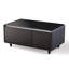Table basse moderne et intelligente avec réfrigérateur intégré, haut-parleur Bluetooth, chargement sans fil, panneau de commande tactile, Interface USB, protection de prise, lumière d'ambiance, noir-1541403467
