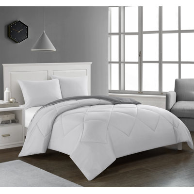 Ensemble d'édredon réversible en microfibre Logan