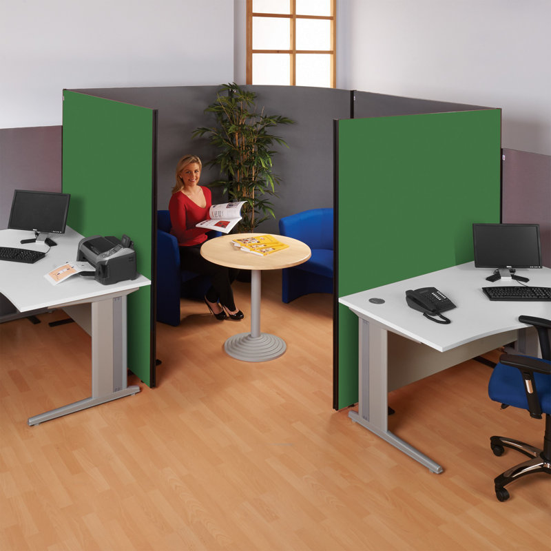 Wood Partition, 122.5cm H x 180cm W x 3cm D, Emerald