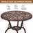 Outdoor 3-Piece Cast Aluminum Iris Bistro Set-501288087