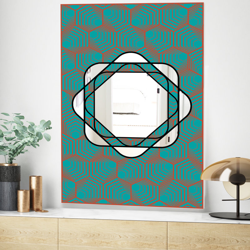 Miroir mural Mid-Century, H 39,4 po x l 29,5 po