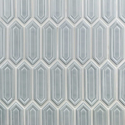 Nabi Picket 3X9 Glossy Crackled Glass Mosaic Tile -Final Sale