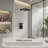 Wall Mounted Shower System with 8-Inch Rain Shower Head and Storage Shelf-122531592