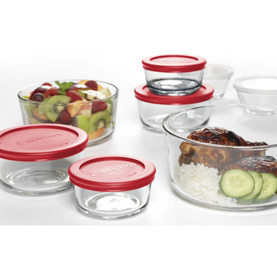 Anchor Hocking Assorted Food Storage Container Set 2 Pk In Clear