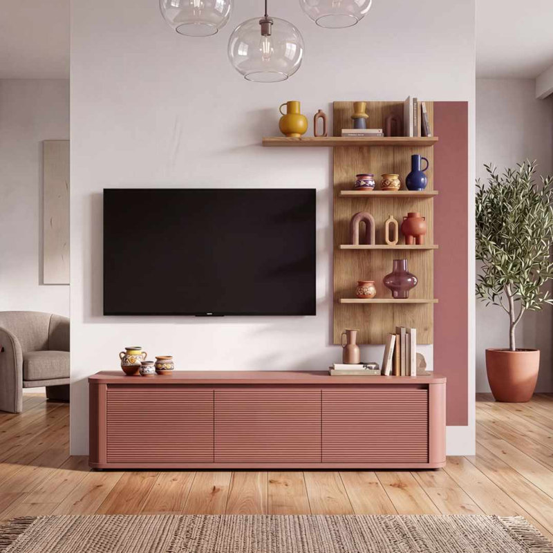 Fallston 4 -Piece Asymmetrical Tiered Shelf