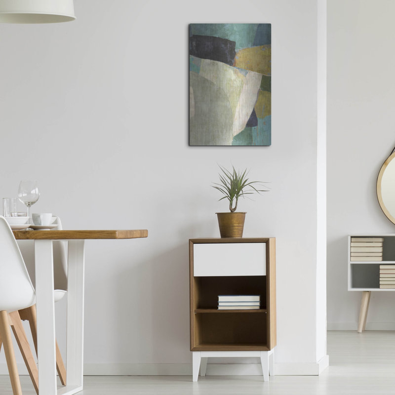 Winston Porter «Boulder Field 1» par Suzanne Nicoll, art mural en métal, H 24 po x l 16 po