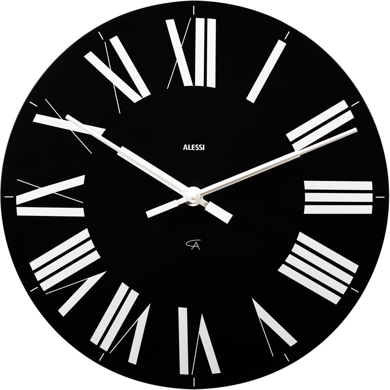 Firenze Wall Clock, Black