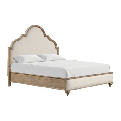 Queen Bed, Rustic Oak