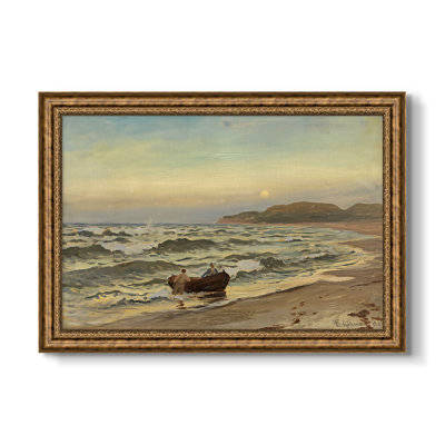 Tempête à Rügen, 1882 - Hans Gude - Toile encadrée sur mesure