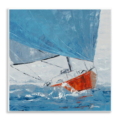 Art mural "Crashing Waves Against Boat" par John Burrows