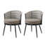 Weather-Resistant Outdoor Dining Chair Set with Metal Frame and Rope Seat-1519716997