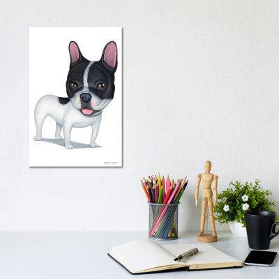 Bouledogue français blanc et noir