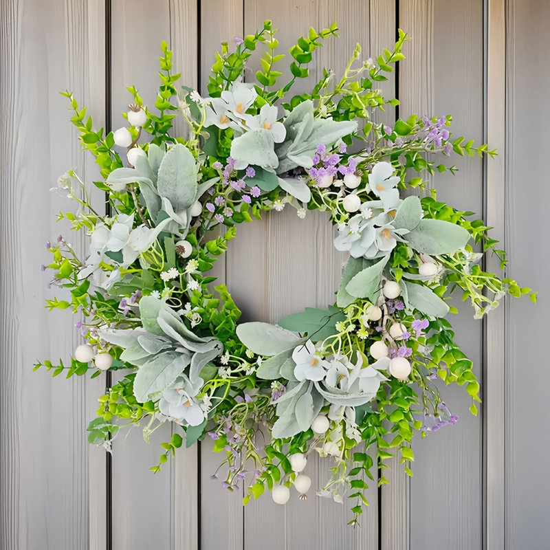 Couronne de fleurs printanières