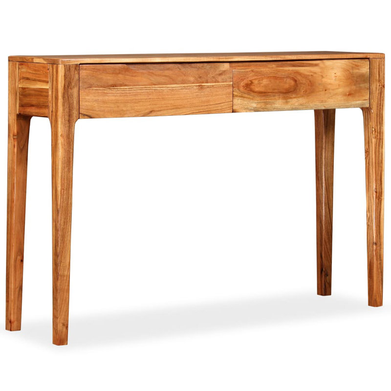 Devoe 118 cm W Solid Wood Top Console Table