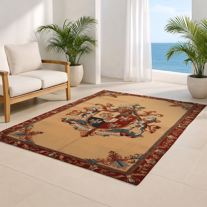 Tapis d'intérieur et d'extérieur brun français, Rectangulaire 2 pi x 3 pi