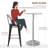 Janieka Round Glass Outdoor Bar Table