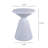 Outdoor End Table, Garden Accent Table