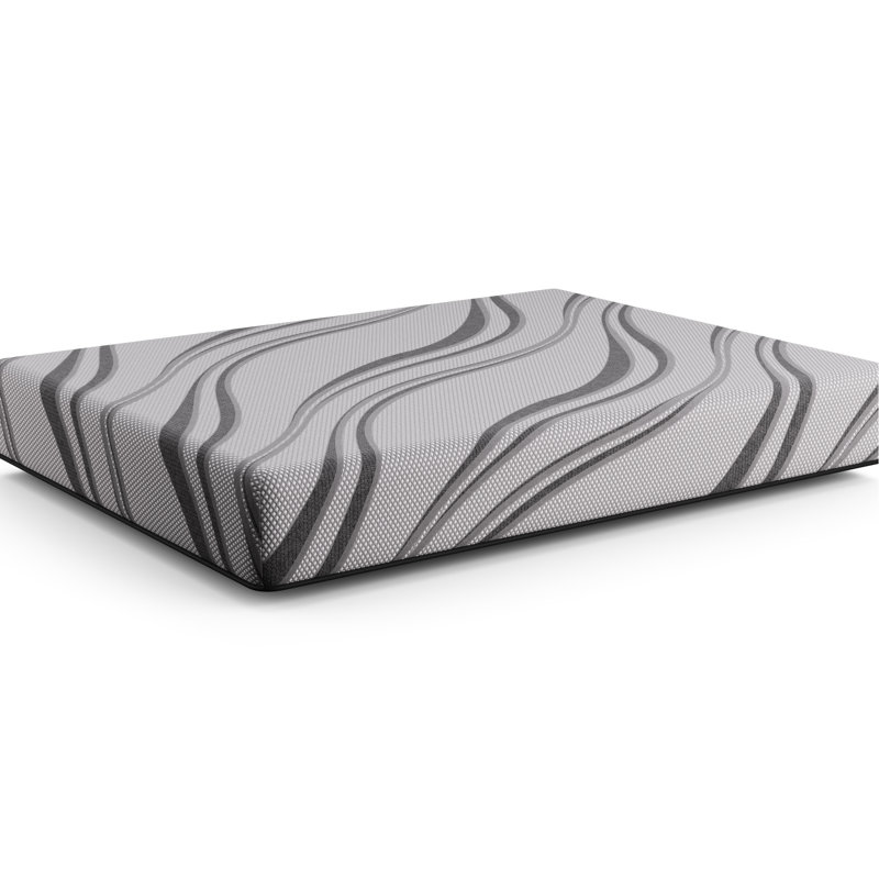 Medium Density Queen Mattress With Gel Foam And Comfort Layer For A Deep Relaxing Sleep High Memory Bib - Queen, Gray Wicking Fabric