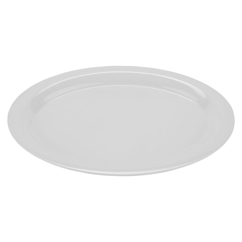 Plat de service ovale en mélamine GET, blanc diamant (ensemble de 12), H 0,91 po x L 13,5 po x l 10,25 po