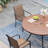 4-Person Square Patio Dining Set With Stackable PVC-coated polyester Chairs-99251017