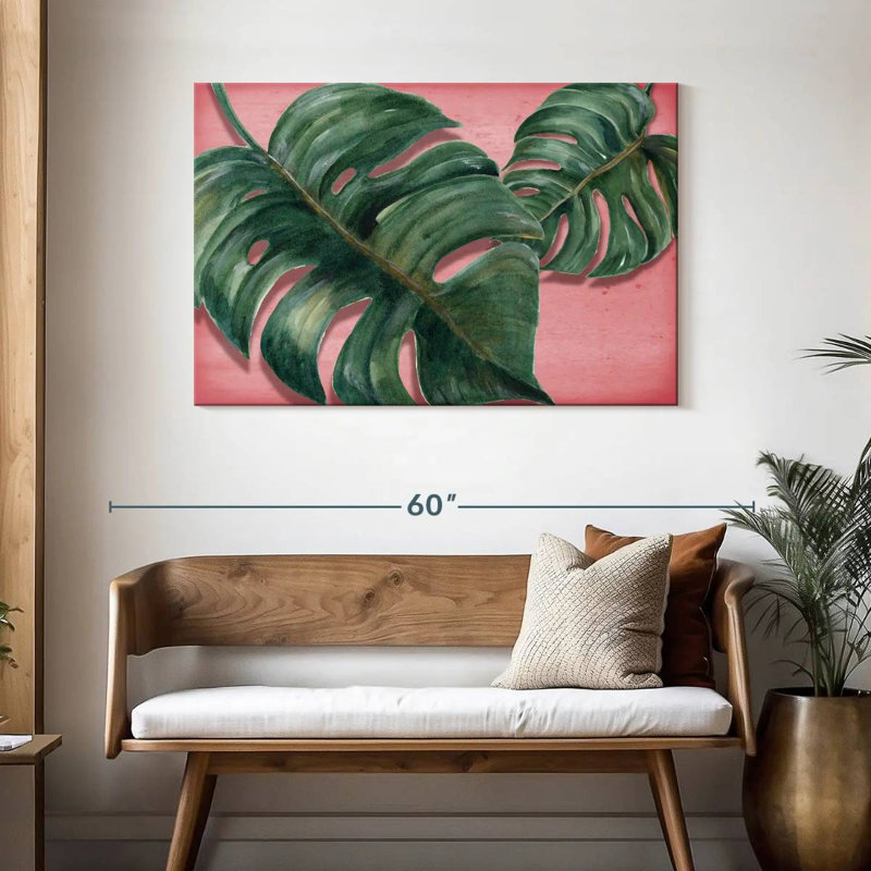 Feuilles Harnek Bright Monstera, H 30 po x l 45 po