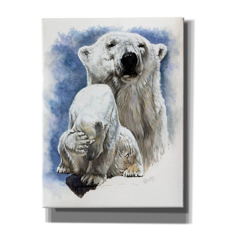 Ivoire sur toile par Barbara Keith, H 16 po x l 12 po x P 0,75 po