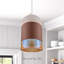 20cm H Glass Lamp Shade ( Screw On ) in Copper And Gold