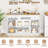 55'' Large Buffet Sideboard w/ 3 Drawers 2 See-through Doors Adjustable Shelves-551712732