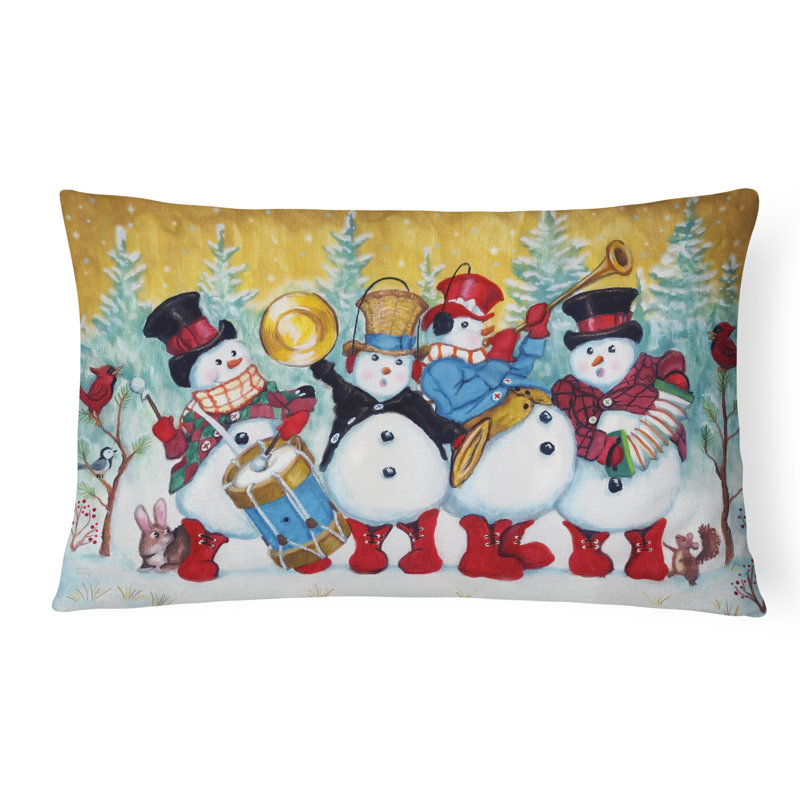  Housse et insert de coussin d'extérieur pour l'extérieur, Bonhommes de neige « Strike Up the Band »