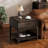 Adden Mid-century Modern 1-drawer End Table/nightstand With Lower Shelf, Solid Wood Frame & Burl Veneer Drawer Front, Oak Finish-123491657