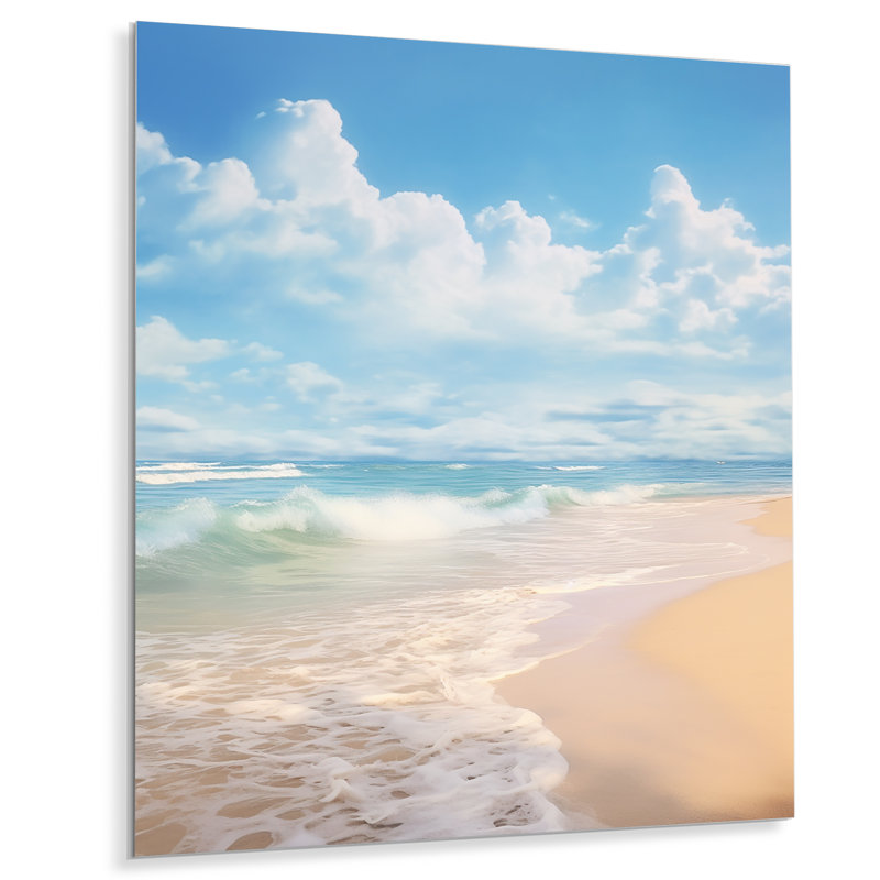 «Beach Photo Ocean Escape IV», reproduction d'art nautique et de plage sur métal, H 20 po x l 12 po x P 1 po