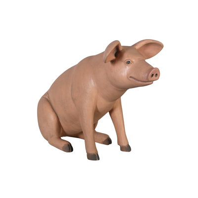 Sitting In Hog Heaven Garden Statue
