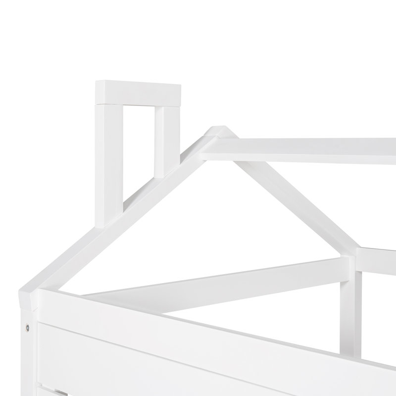 Lit simple style maison, blanc