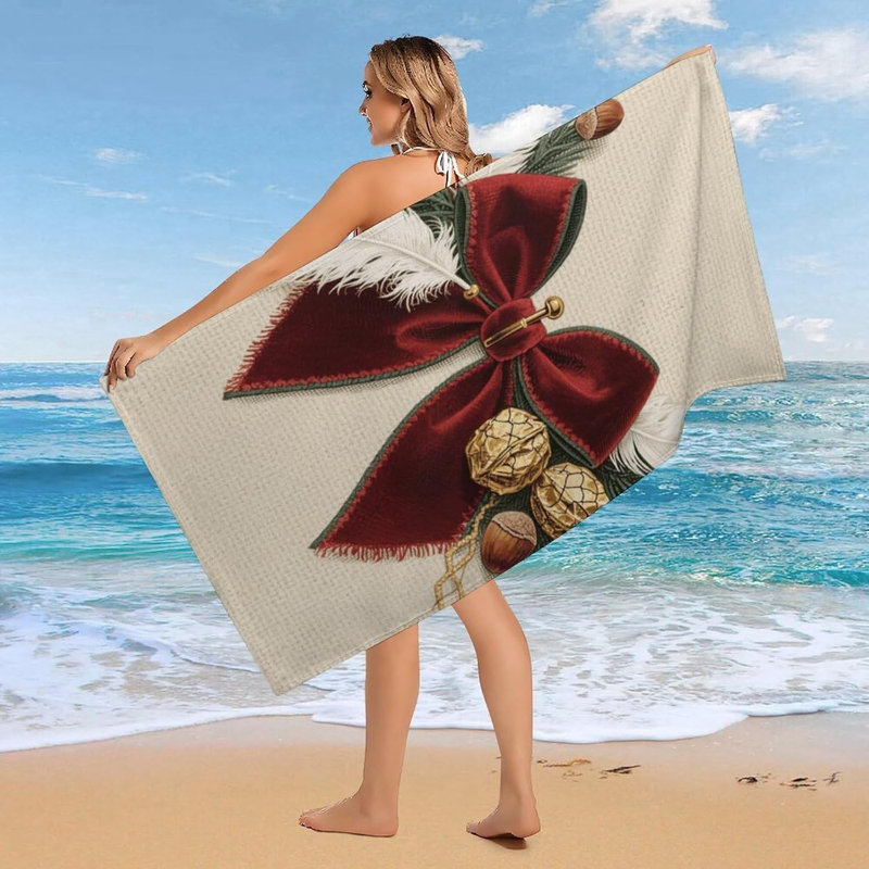 Serviette de plage en microfibre à séchage rapide 32 pi x 63 po