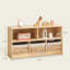 Bibliothèque à 43 compartiments en bois d'hévéa massif 43,3 "Ebern Designs