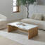 Modern Coffee Table, Organic Shape Accent Table