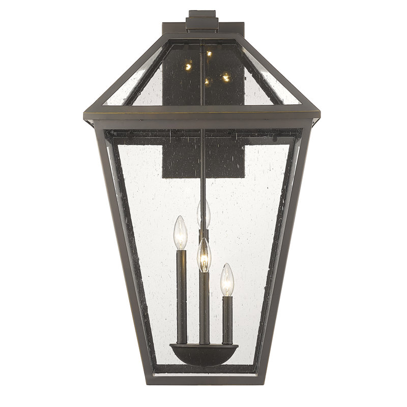 Geers Stainless Steel Wall Light, Olde Brass