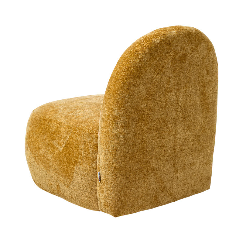 Upholstered Swivel Accent Chair, Yellow