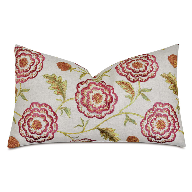 Housse de coussin rectangulaire avec insert lombaire Marguerite par Alexa Hampton