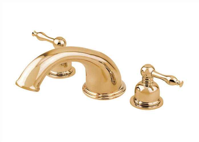 Ensemble de garniture de robinet de baignoire romaine Sheridan en laiton poli
