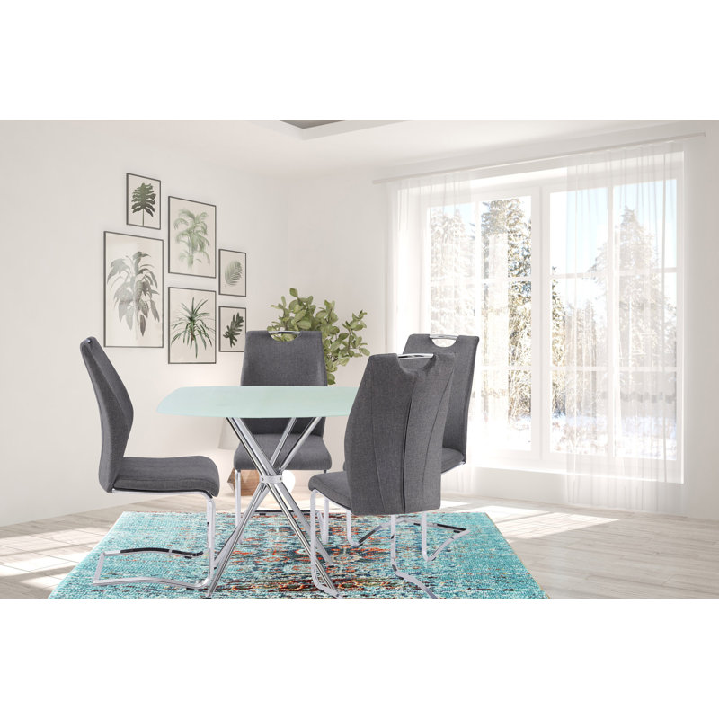 5 Pieces Contemporary Elegance Squared Dining Set