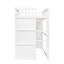 Lit mezzanine simple avec lit blanc gris - et confortable pour une bonne nuit de sommeil en blanc + bois massif gris-121015863-121015866