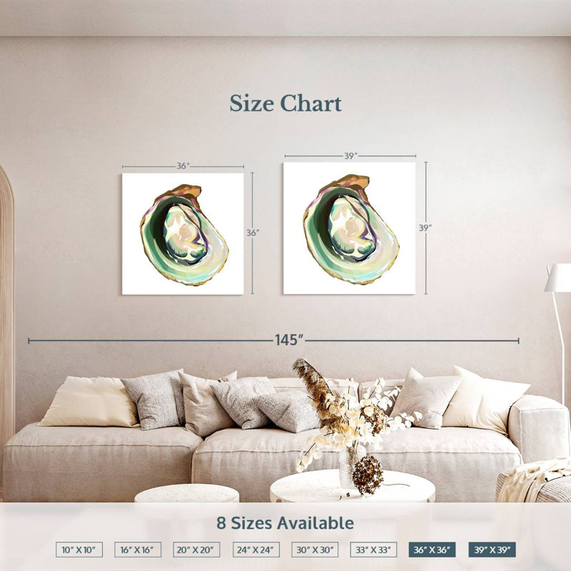 Crowle Perfect Oyster Shell, 39" H x 39" W