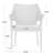 MIRAGE GREY PE WICKER STACKING ARMCHAIR,1PC