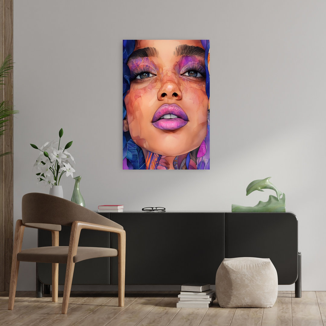Vibrant Watercolor Beauty Abstract Contemporary Wall Art Print