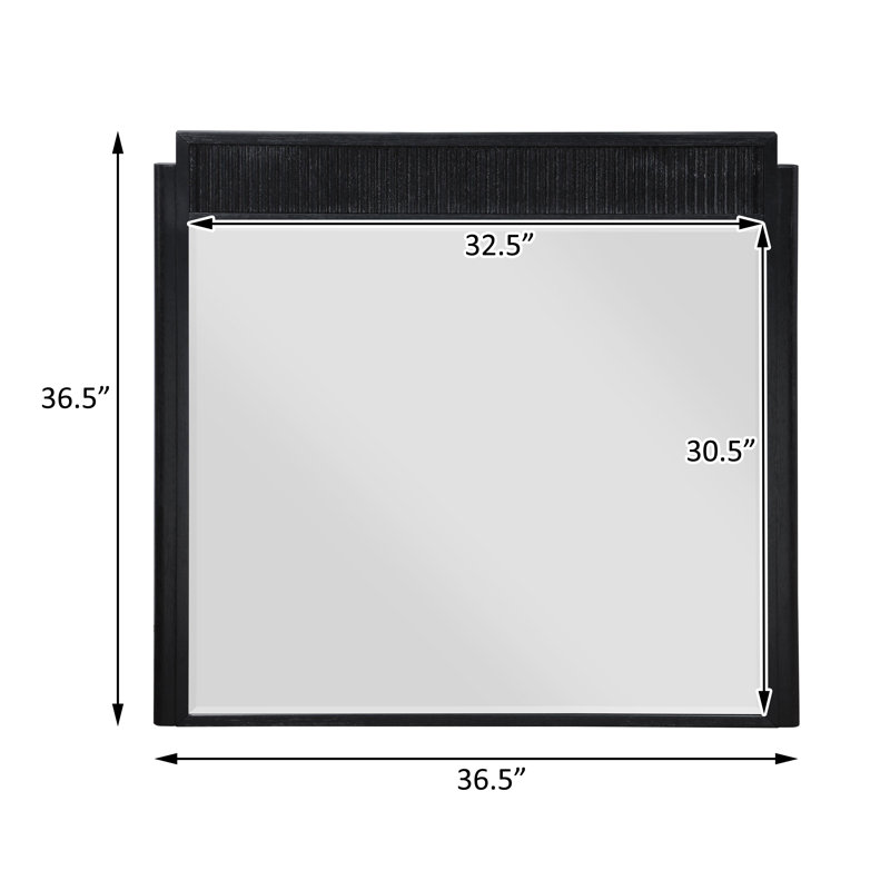 Dresser Mirror Black