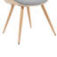 Chaise de salle à manger rembourrée de style Mid-Century avec finition en bois Kaleem-114688013-114688012