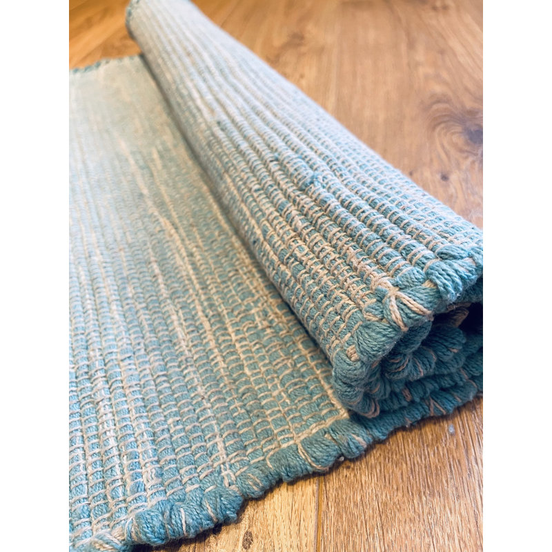 Edom Cotton Hand Woven Area Rug, Rectangle 120 x 180cm